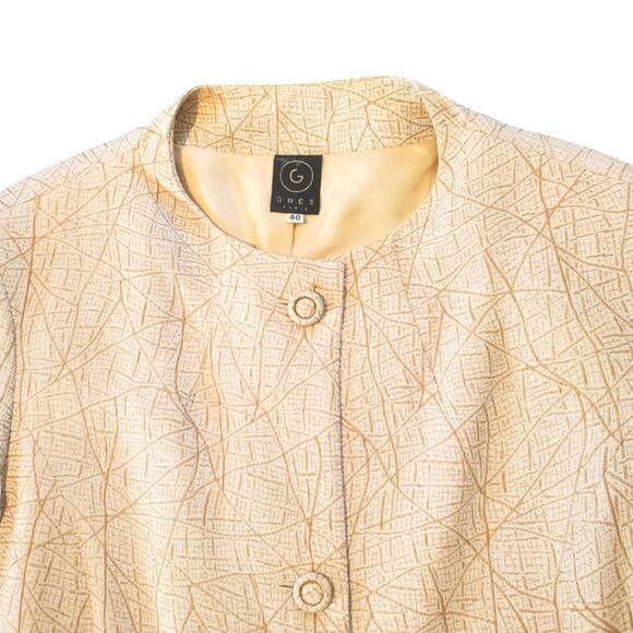 Gres Paris Acrylic Viscose Blend Elegant Designer Vintage Suit Sz 40 ~ Sz 2 US - Picture 2 of 16